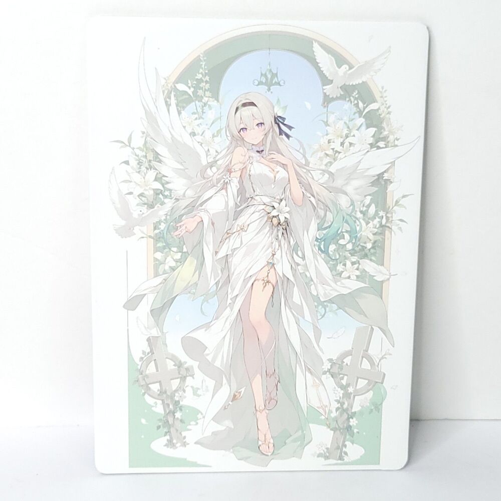 Firefly Wedding Dress Pigeon Waifu Card Anime Girl Wall Art Oversized Board A5